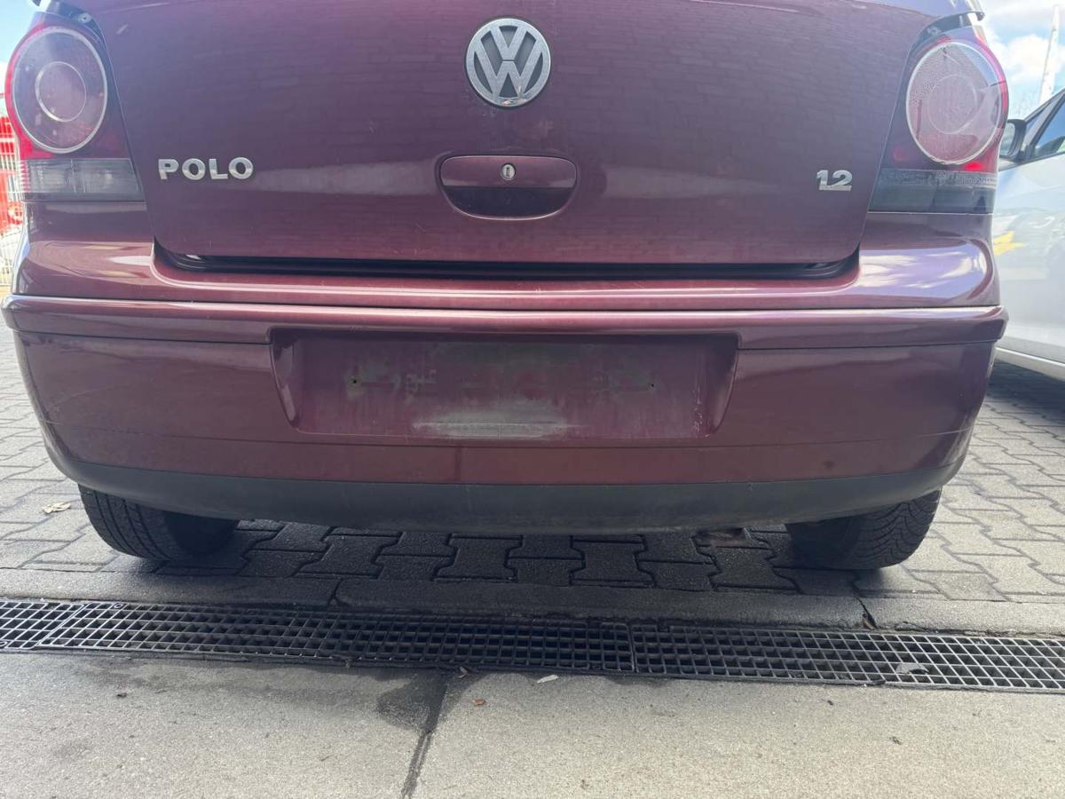 VW Polo 9N3 original Sto&szlig;stange Stossf&auml;nger hinten LC3R Winterred Bj.2005